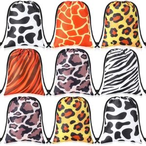 Sweetude 24 Pcs Animal Print Party Favor Bags 5X7 in NWT